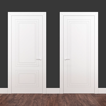 Elegant Timeless Academy Doors 3D model image 1 