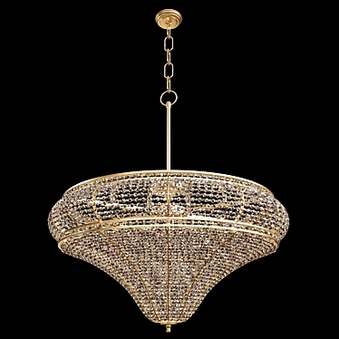 Gilded Sands Chandelier 3D model image 1 