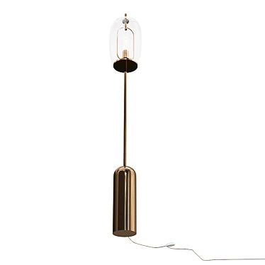 Modern Glass Floor Lamp 3D model image 1 