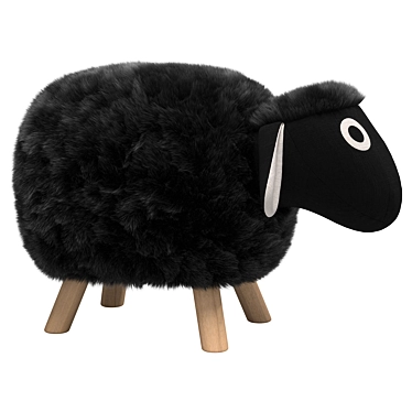 Sheep-tastic Kids Ottoman 3D model image 1 