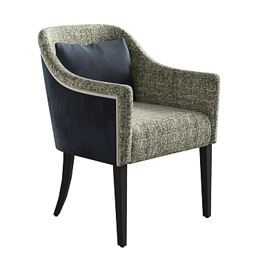 Eugenie Armchair: Classically Modern Comfort 3D model image 1 