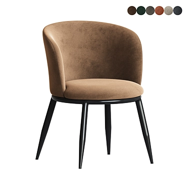 Elegant Eichholtz Filmore Dining Chair 3D model image 1 