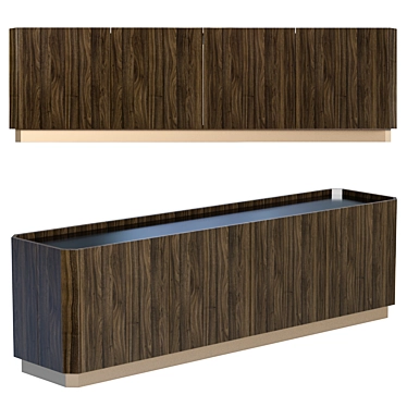 Elegant Lingotto Sideboard 3D model image 1 