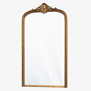 Scandinavian Retro Wall Mirror 3D model image 1 