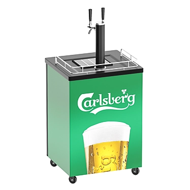 Mobile Draft Drink Stand 3D model image 1 