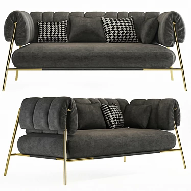 Tirella Bonaldo Sofa: Modern Elegance 3D model image 1 