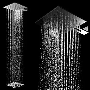 AcquaForte Stainless Steel Showerhead 3D model image 1 