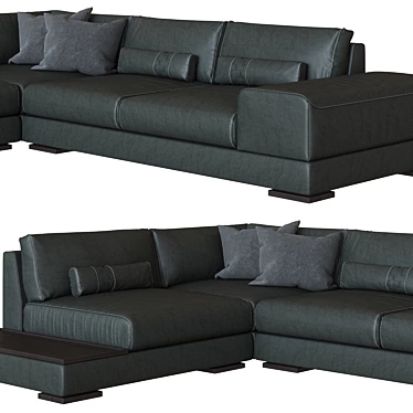 Sleek Cartago Sofa: Modern, Spacious 3D model image 1 
