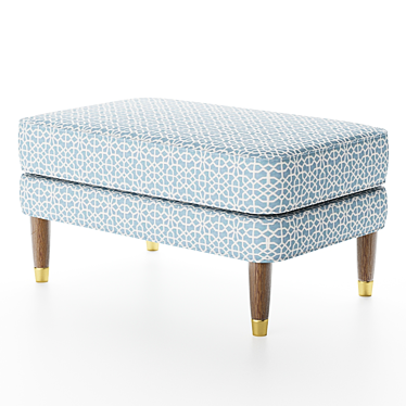 Parker Knoll Fitzroy Footstool - Elegantly Designed and Stylish 3D model image 1 