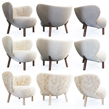 Cozy Little Petra Armchair 3D model image 1 