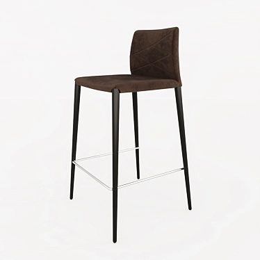 Volcker Halfbar Stool: Stylish and Comfortable 3D model image 1 