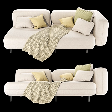 Delavega DP Modular Sofa - DP1 and DP2 3D model image 1 