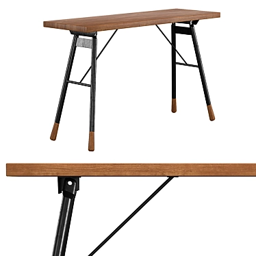 Industrial Brandywine Console Table 3D model image 1 