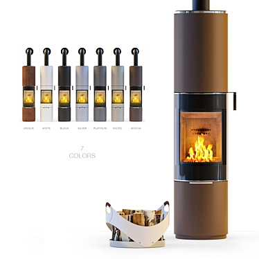 RAIS Pilar Stove - Modern and Stylish 3D model image 1 