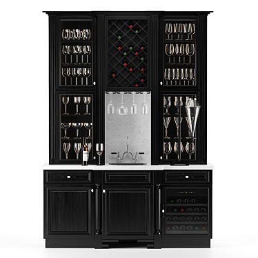 Wine cabinet with sink