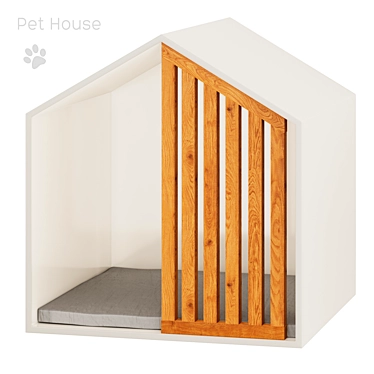 Cozy Pet Home for Cats & Small Dogs 3D model image 1 