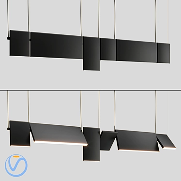 Axis Modular Light: Unique & Versatile Lighting 3D model image 1 