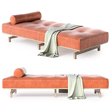 Modern Erik Jorgensen 450 Delphi Daybed 3D model image 1 