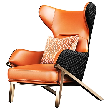 Elegant Modern Armchair 3D model image 1 