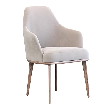 Liam Chair: Compact and Comfortable 3D model image 1 