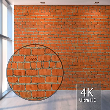 Seamless Brick Texture: High Resolution & Detail 3D model image 1 