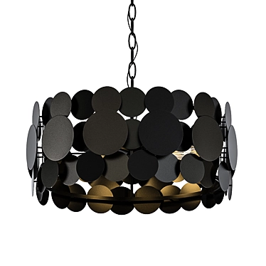 Modernity Metal Disk Pendant Light 3D model image 1 