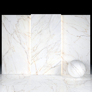 Elegant Joy Marble Tiles 3D model image 1 