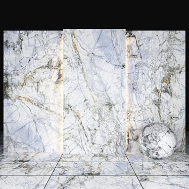 Supreme White Marble: Versatile Texture & Sizes 3D model image 1 