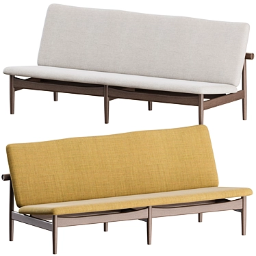 Finn Juhl Japan Sofa 3-Seater 3D model image 1 