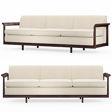 Modern Design M3 Sofa by Branco & Preto 3D model image 1 