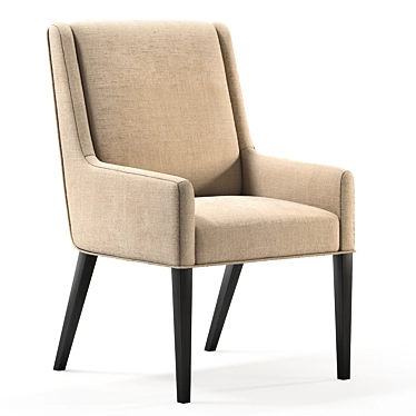 Elegant Clemens Dining Chair 3D model image 1 