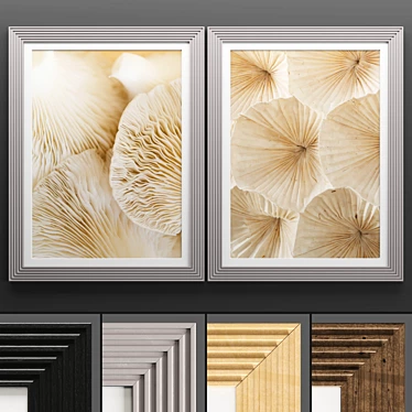 Elegant Art Frame Set 3D model image 1 