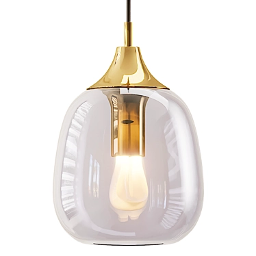 Elegant Temple Pendant Light 3D model image 1 