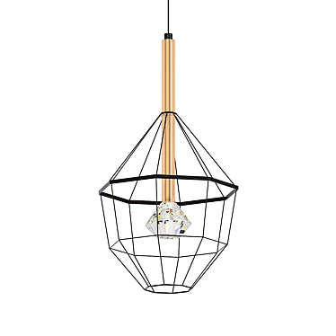 Mesh Metal Pendant Lights 3D model image 1 