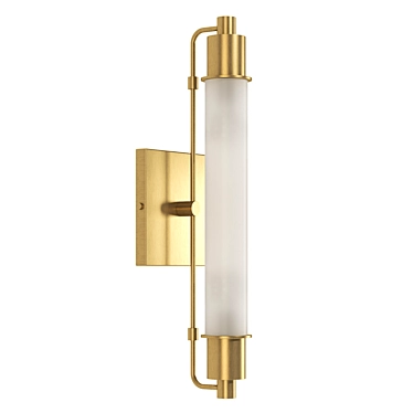 Sleek Wall Sconce: Modern Illumination 3D model image 1 