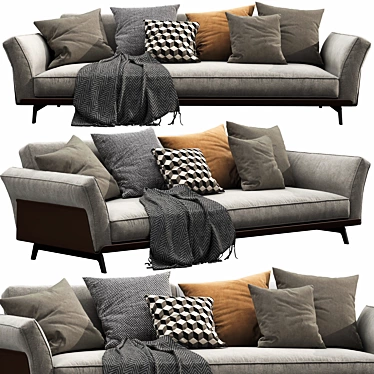 Versatile Flexform Este Sofa 3D model image 1 