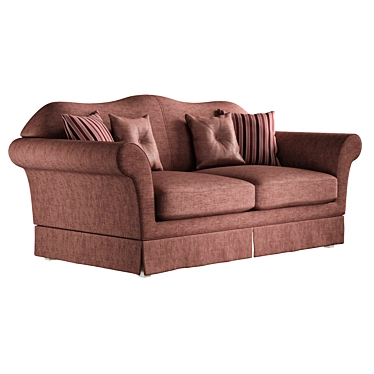 Italian Crafted Keoma Maestrale Sofa 3D model image 1 