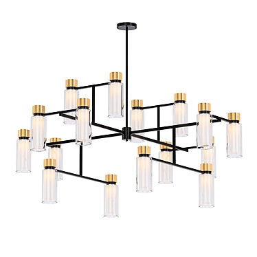 Elegant Osman 16 Chandelier 3D model image 1 