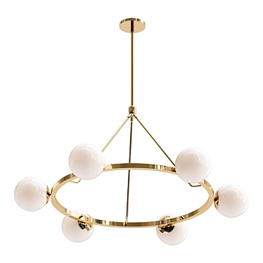 Elegant Hayes Chandelier: Illuminate in Style 3D model image 1 