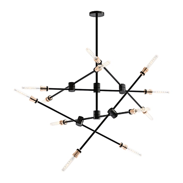 Circa Pendant Light: 12 Head Chandelier 3D model image 1 