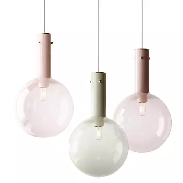 Elegant Sphaerae Pendant Light 3D model image 1 