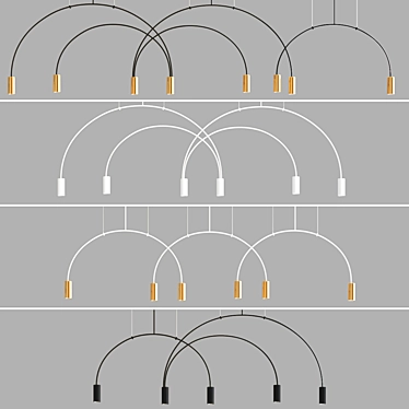 Sleek Volta Lighting Collection 3D model image 1 