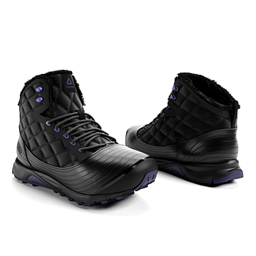 Reebok Arctic Sugar Black: Stylish Winter Sneakers 3D model image 1 