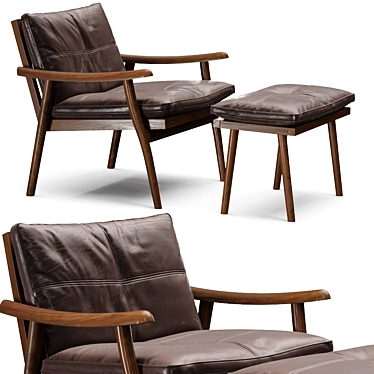 Stylish and Comfortable Vibieffe 1000 Armchair 3D model image 1 