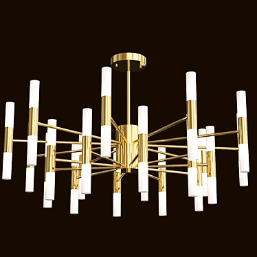 Elegant Bogate's Bastone Chandelier 3D model image 1 