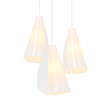 Contemporary 21-Light Suspension 3D model image 1 