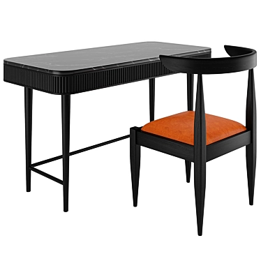 Kam Ce Kam Mausam Desk and Tera Chair in Black Ash