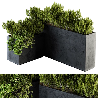 Lush Greenery: Outdoor Plants Set 3D model image 1 