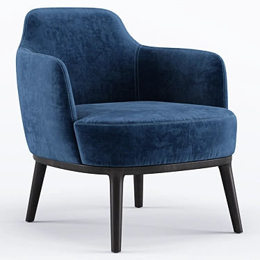 Elegant Lucylle Armchair by Lema 3D model image 1 