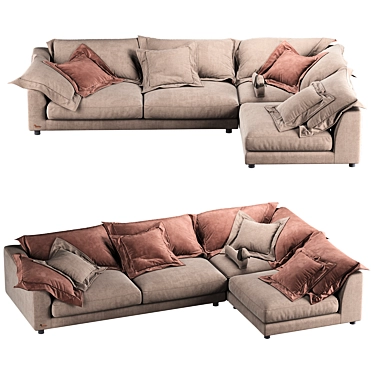 BELMONT S TurboSmooth Sofa 3D model image 1 